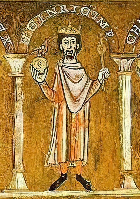 Miniature de l'empereur germanique Henri V