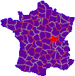 France, département de la Saône-et-Loire 