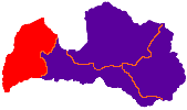 Lettonie, Région de Kurzeme (Courlande)