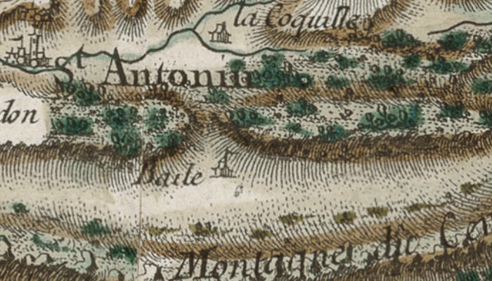 Bayle sur la carte de Cassini