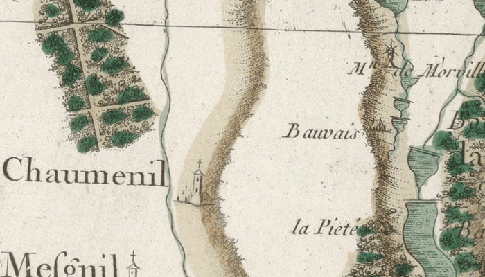 Emplacement du lieu-dit Bauvais - (Beauvoir)