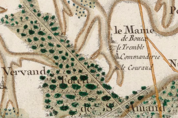 Boixe sur la carte de Cassini