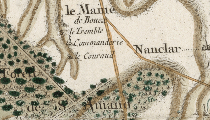 Boixe sur la carte de Cassini