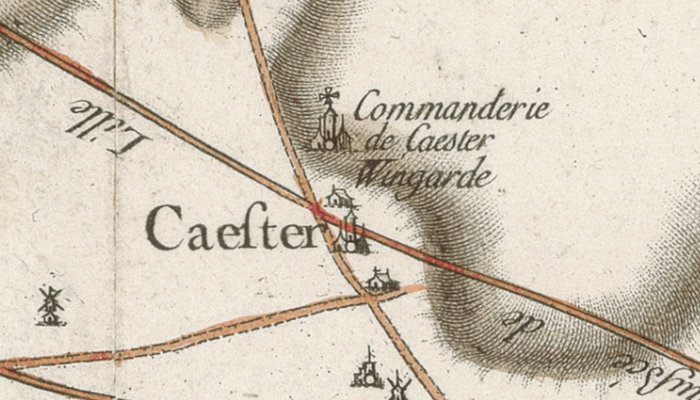 Caestre sur la carte de Cassini
