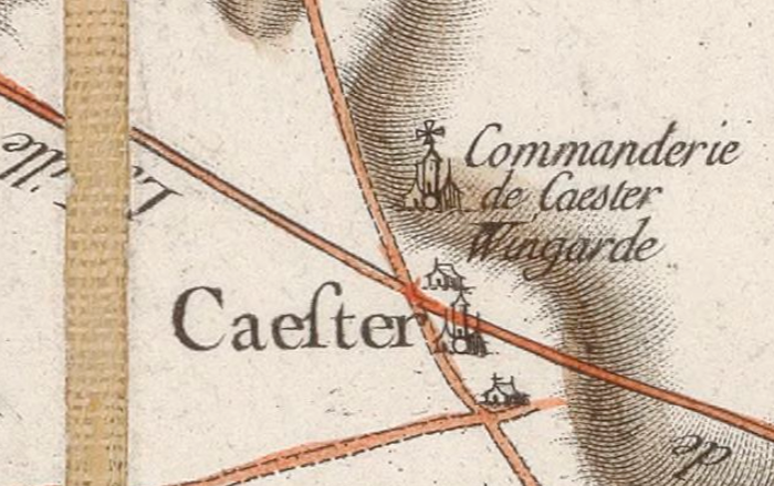 Caestre sur la carte de Cassini