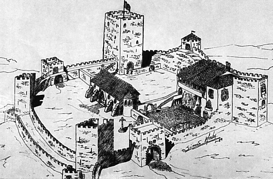 Dessin du Château de Castelo Branco