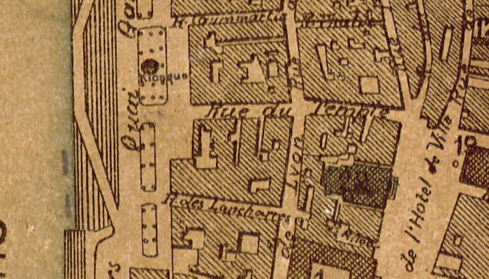 Emplacement de la commanderie templière de Chalon-sur-Saône