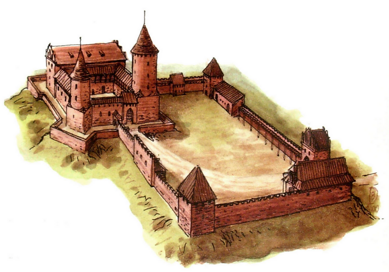 Représentation du château de Działdowo