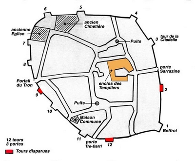 Emplacement de la Maison templière de Lorgues